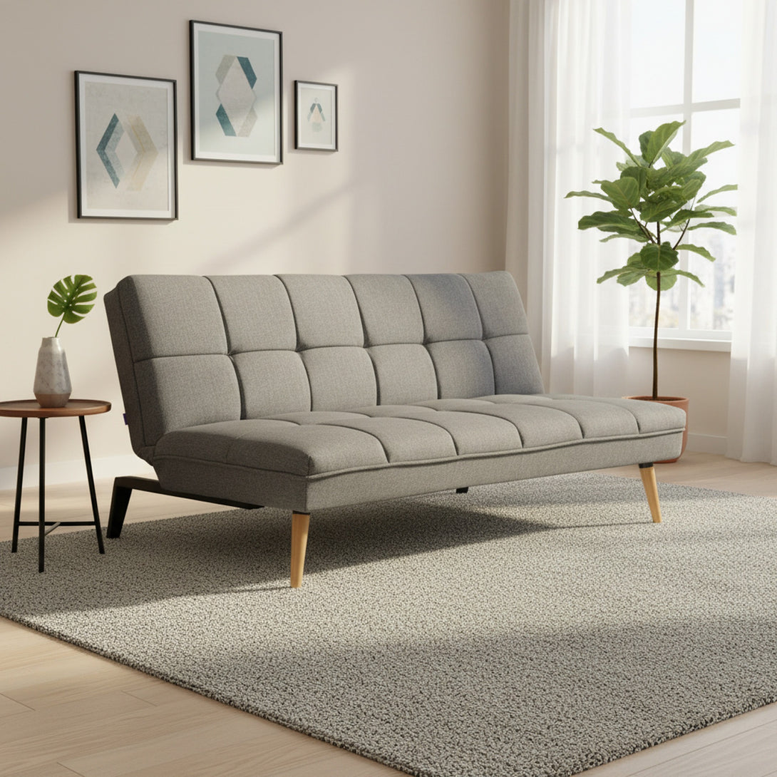 Chile 3 Seater Sofa Bed - Light Grey
