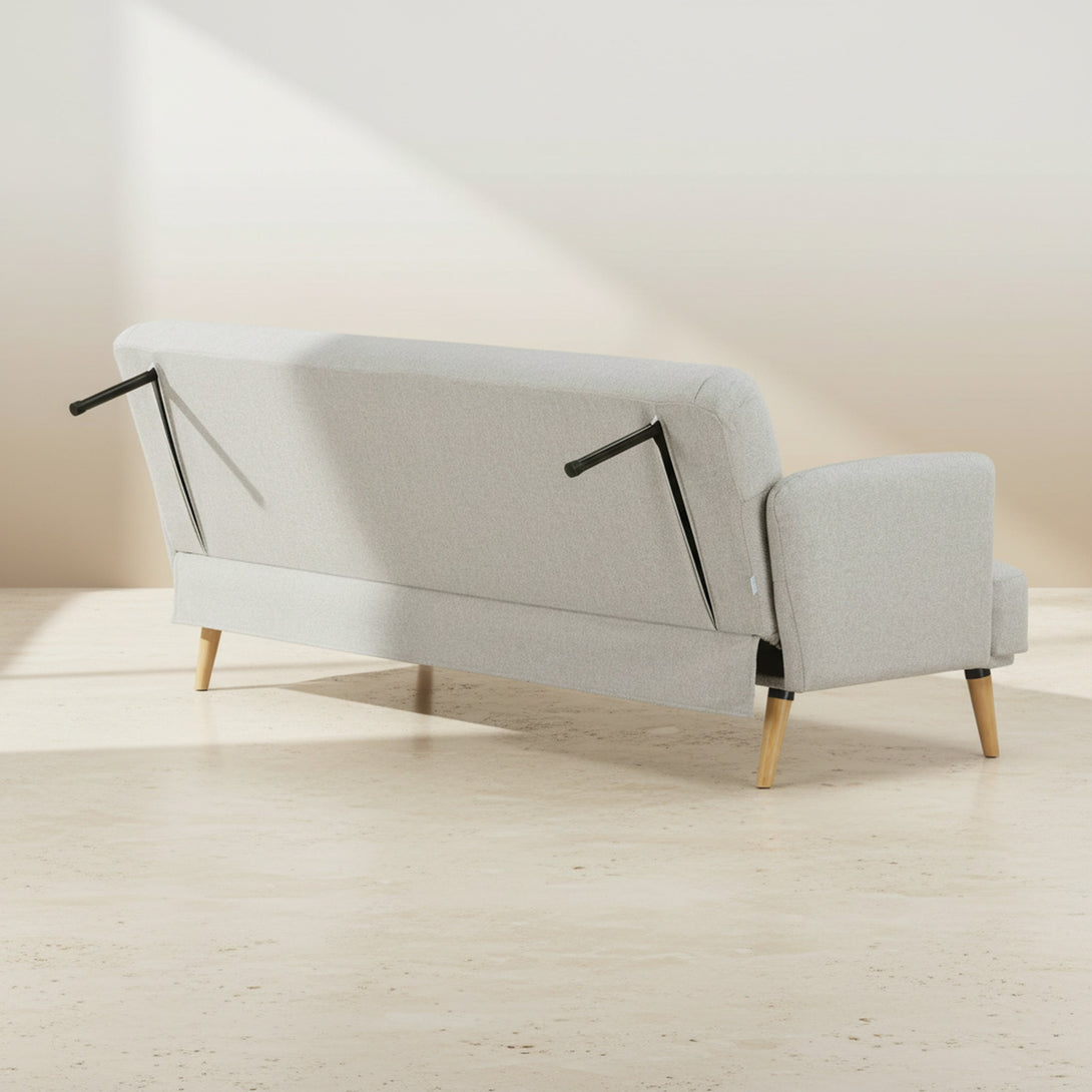 Silverton 3 Seater Sofa Bed - Light Grey