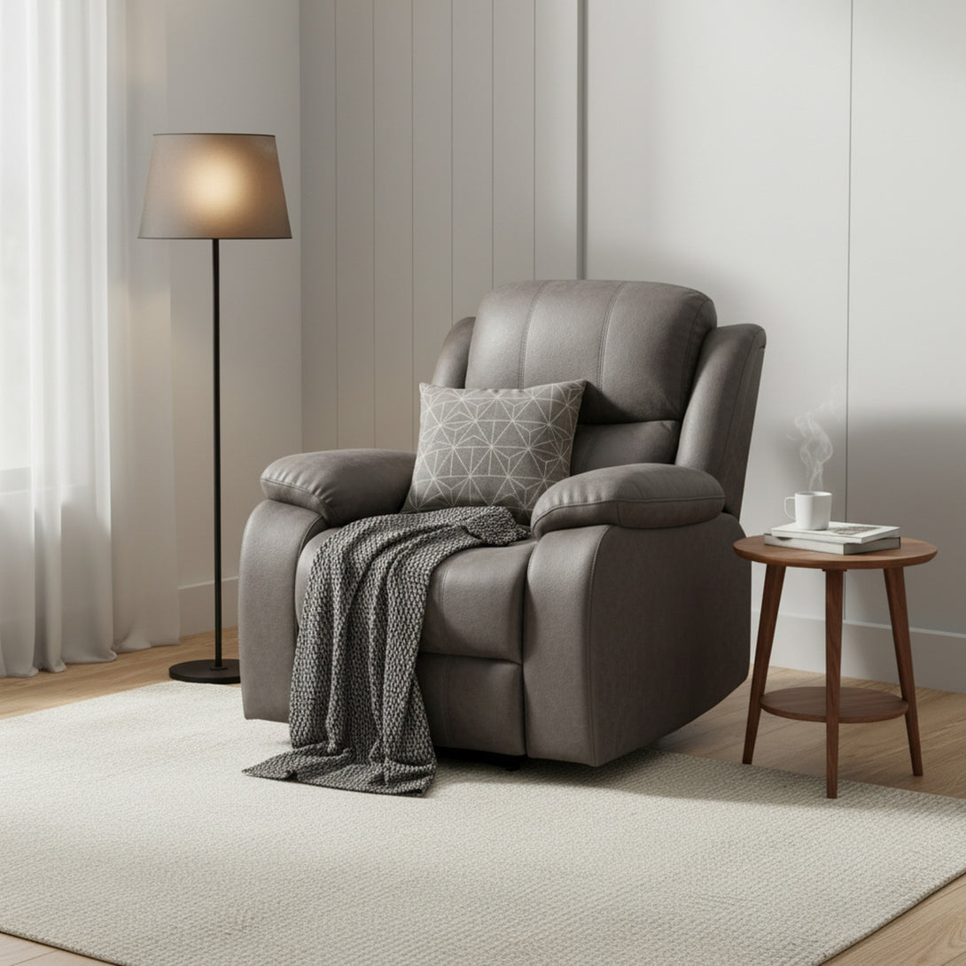Wilson Manual Recliner Chair - Brown