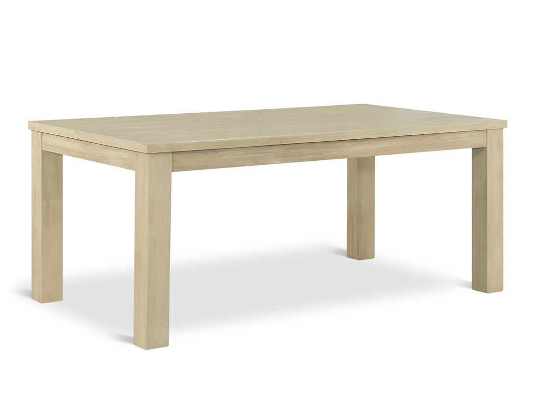 Martos Solid Wood Dining Table 180 x 100cm in briar smoke finish, showcasing elegant design and robust construction.