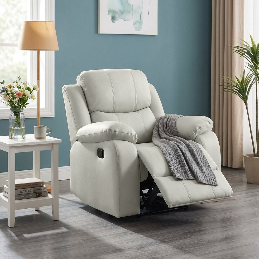 Wilson Manual Recliner Chair - Beige