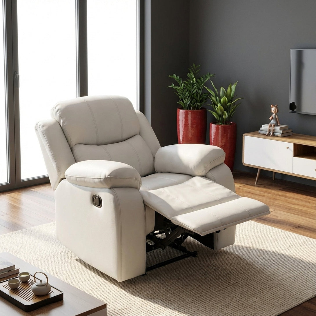 Wilson Manual Recliner Chair - Beige