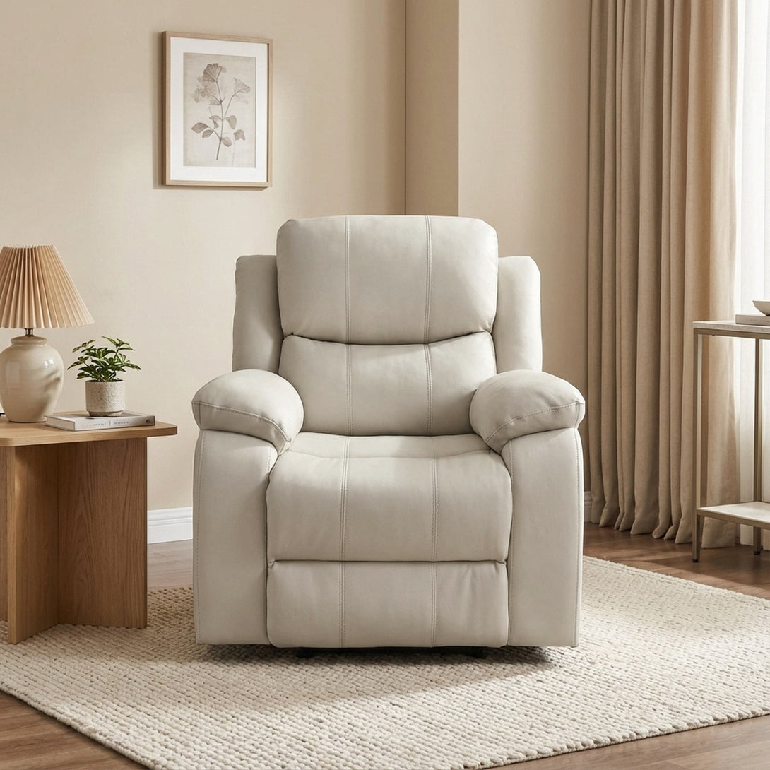Wilson Manual Recliner Chair - Beige