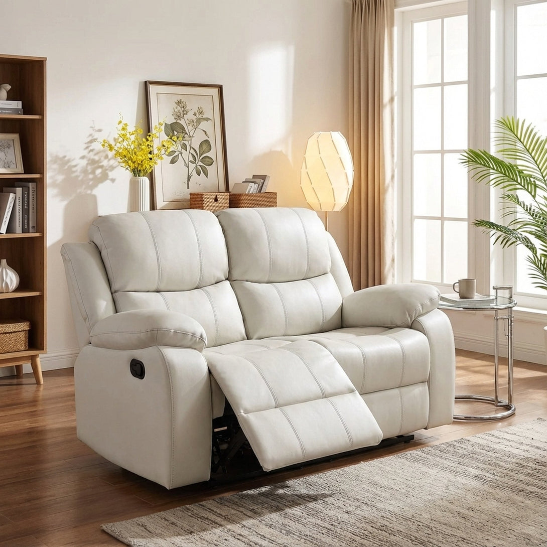 Wilson Manual 2 Seater Recliner Sofa - Beige