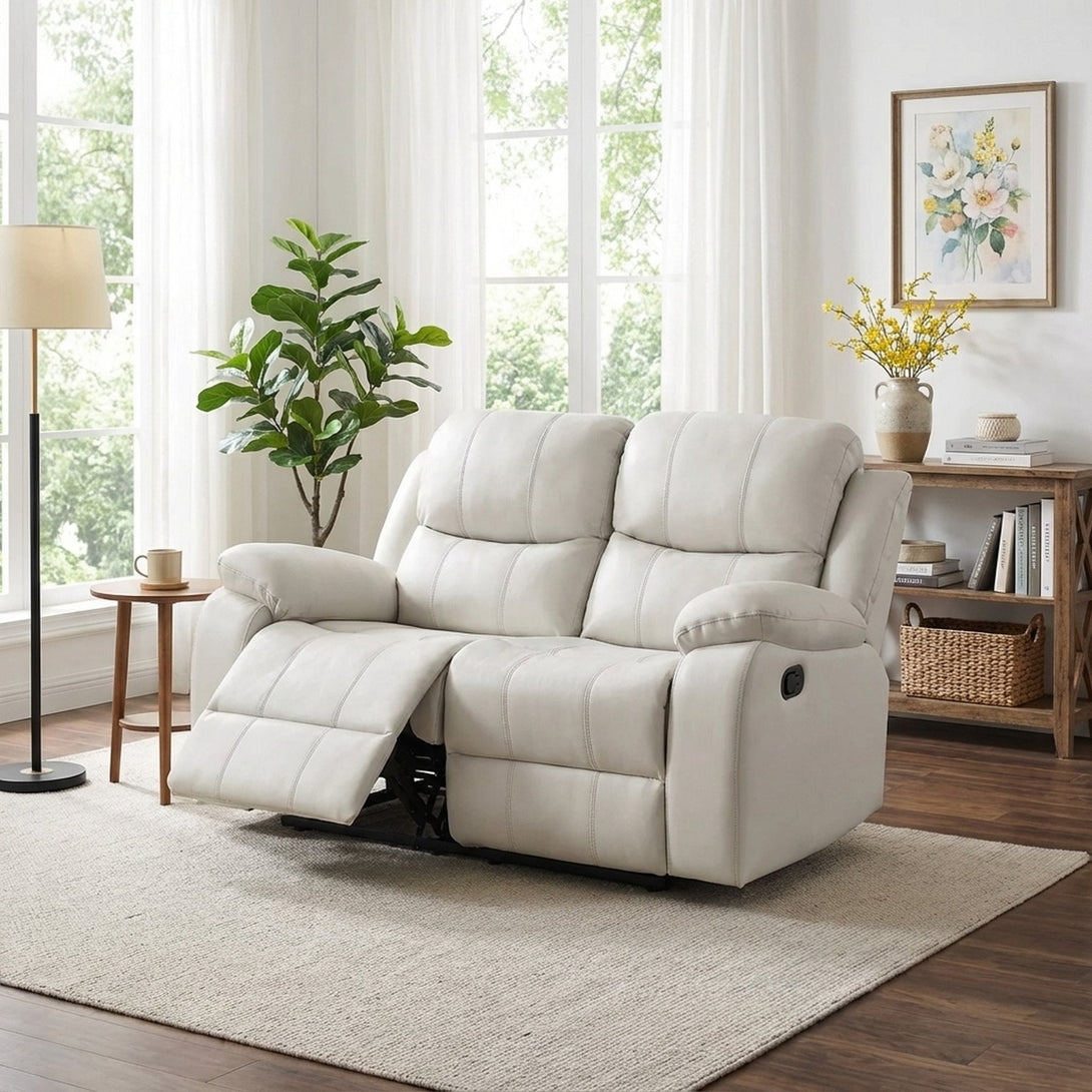 Wilson Manual 2 Seater Recliner Sofa - Beige