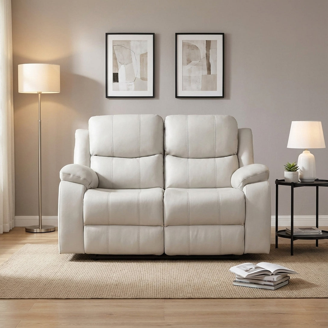 Wilson Manual 2 Seater Recliner Sofa - Beige