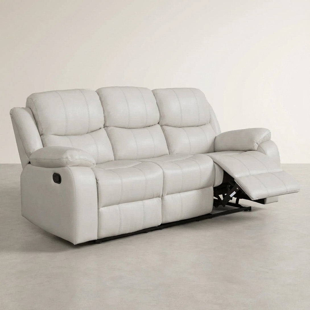 Wilson Manual 3 Seater Recliner Sofa - Beige