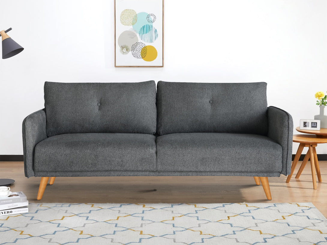 Treasurebox Harlan 3 Seater Sofa - Dark Grey