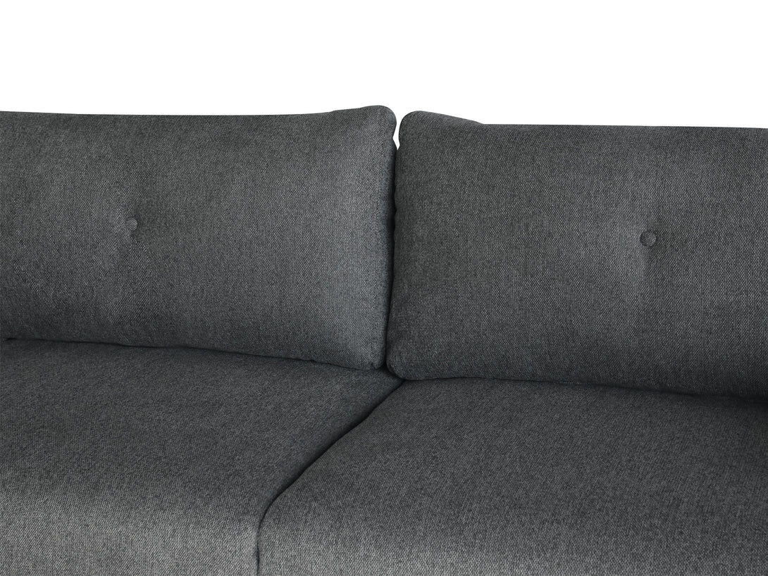 Treasurebox Harlan 3 Seater Sofa - Dark Grey
