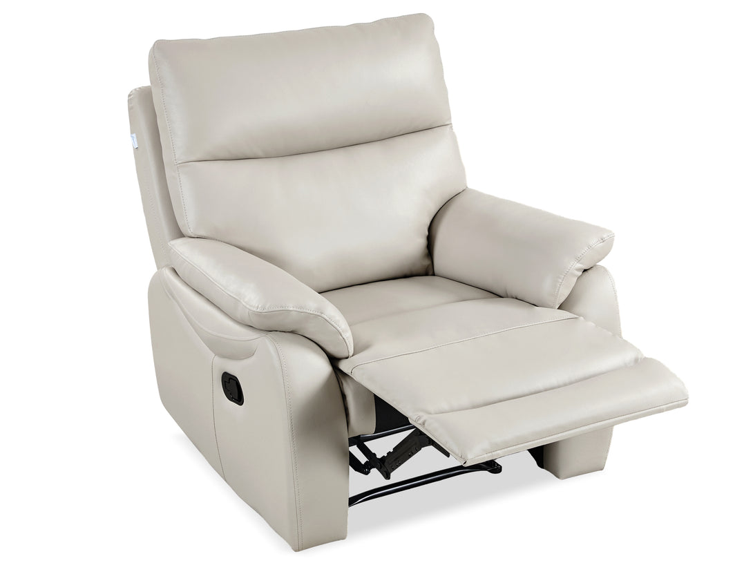 Charlton Leather Recliner Chair - Beige