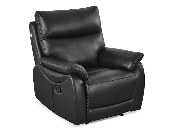 Charlton Leather Recliner Chair - Black