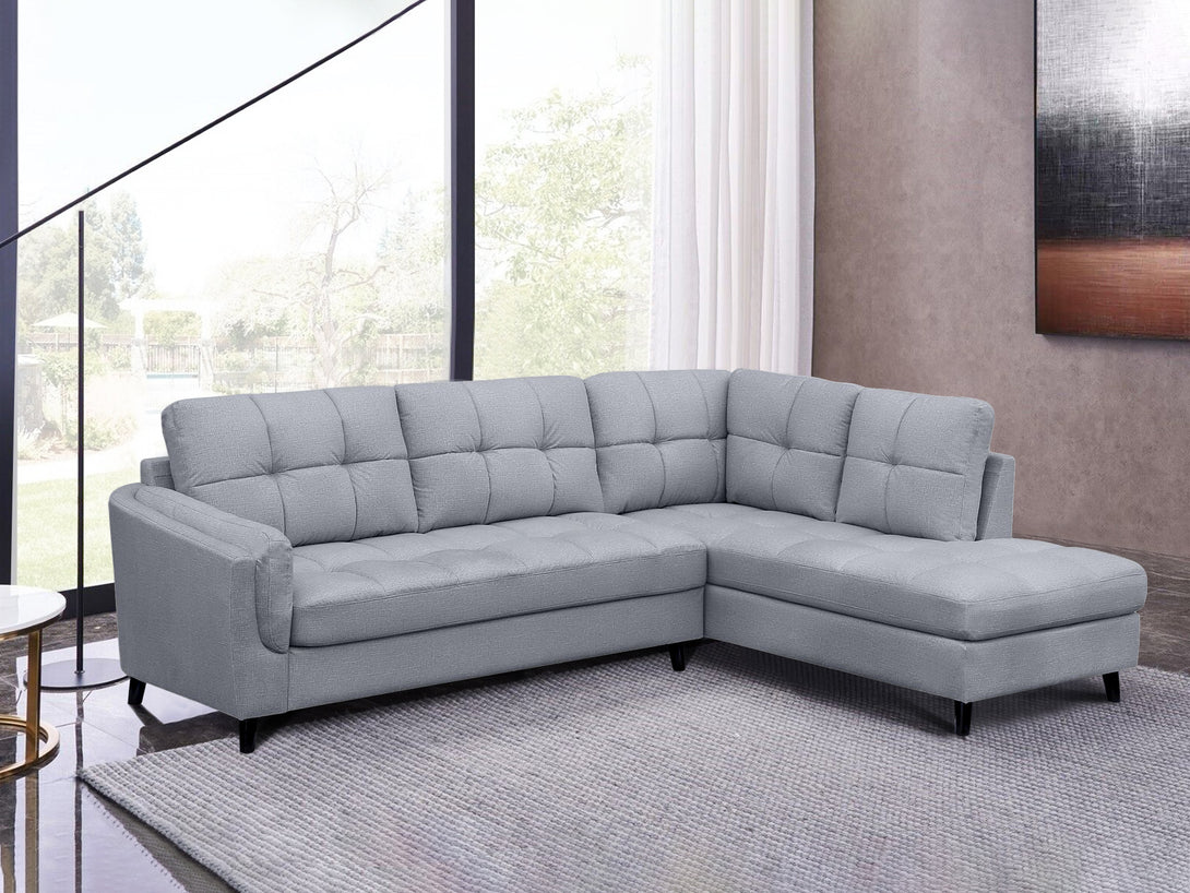 Treasurebox Parkham Corner Sofa - Light Grey