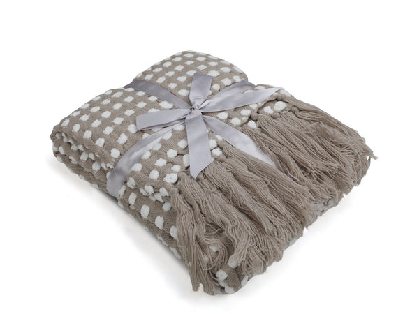 Premium Designer Throw Kharki 127x170cm