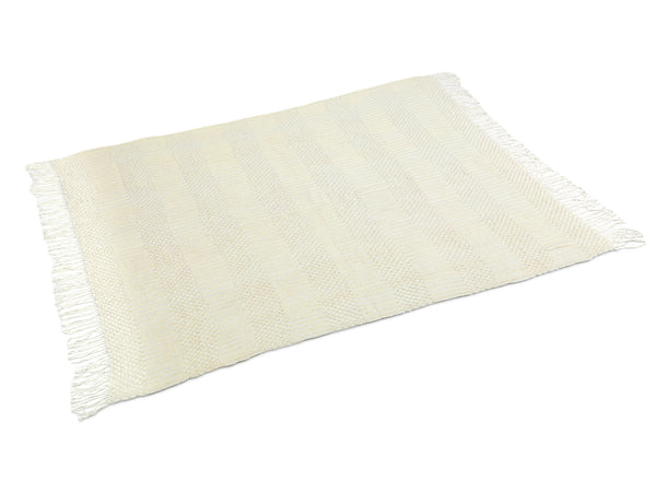 Premium Crochet Throw Blanket Cream Pineapple Pattern 130x170cm