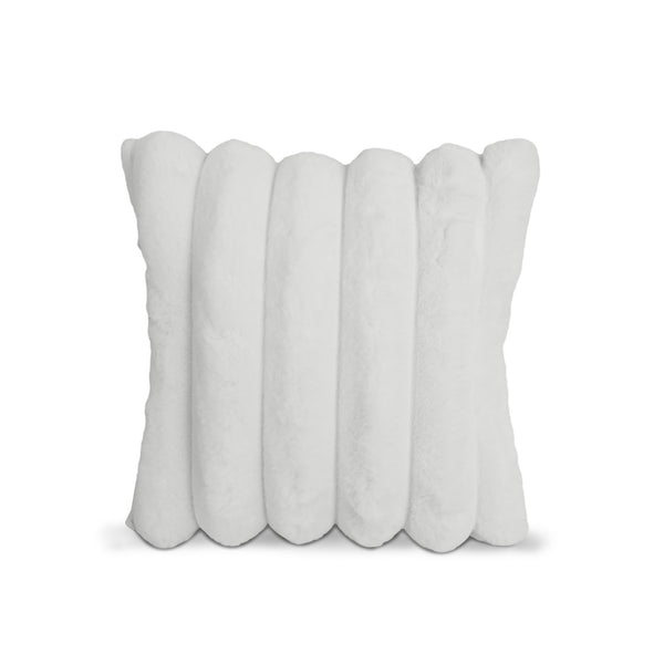 Fluffy Cushion White 45x45cm