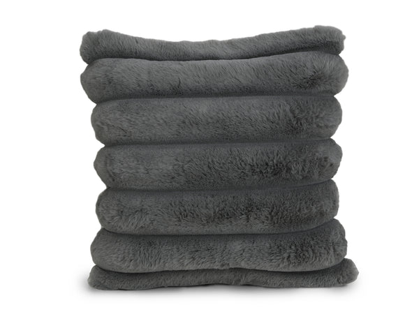 Fluffy Cushion Black 45x45cm