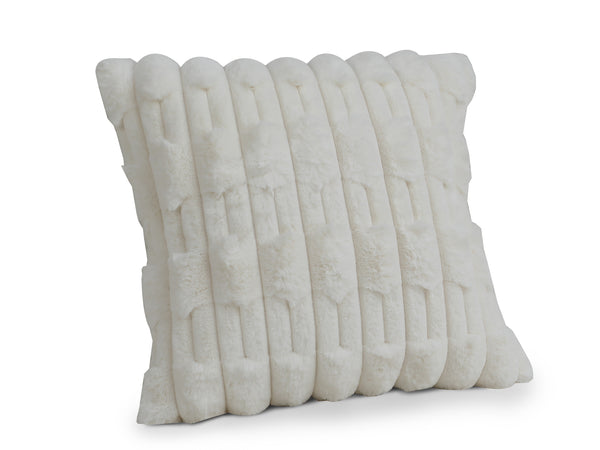 Textured Cushion White 45x45cm