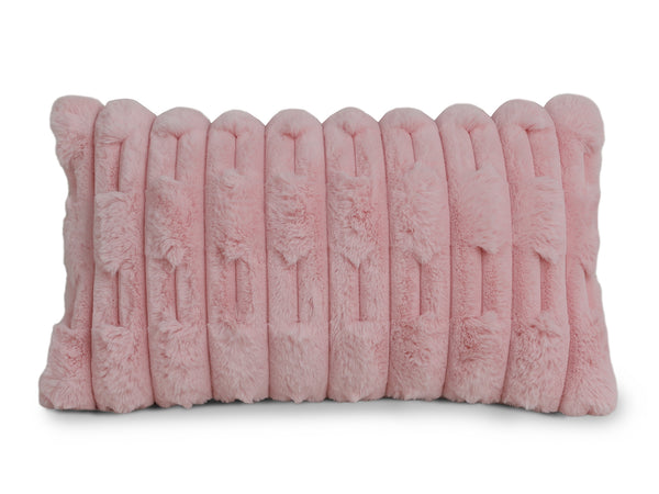 Textured Cushion Pink 30x50cm