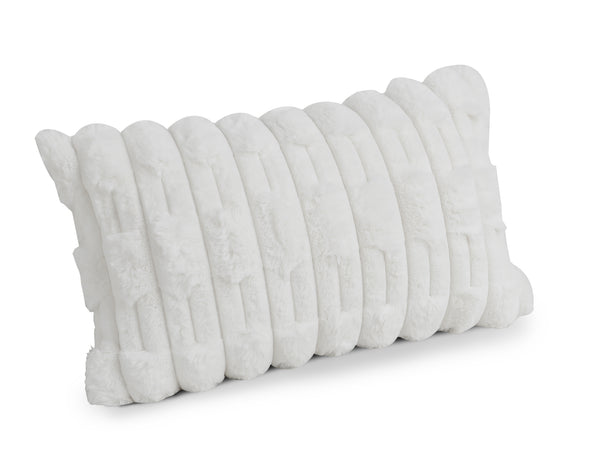 Textured Cushion White 30x50cm