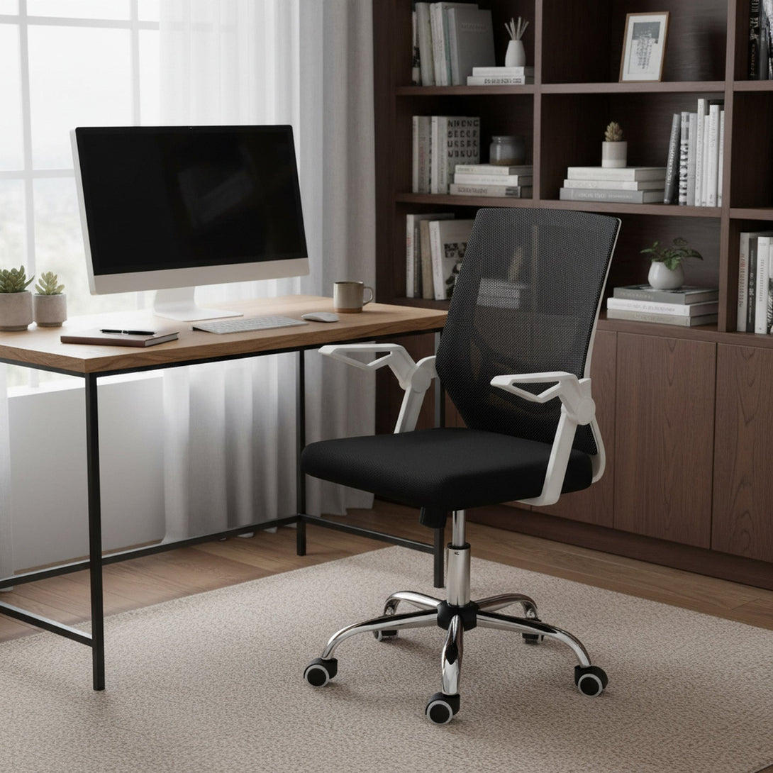 Leon Office Chair - Black + White