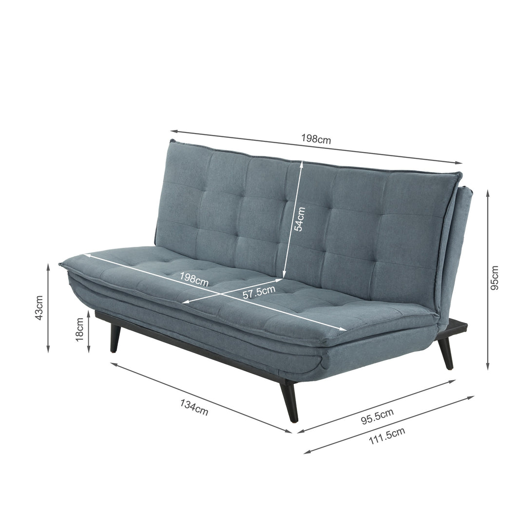 Dorking 3 Seater Sofa Bed - Anthracite Grey 