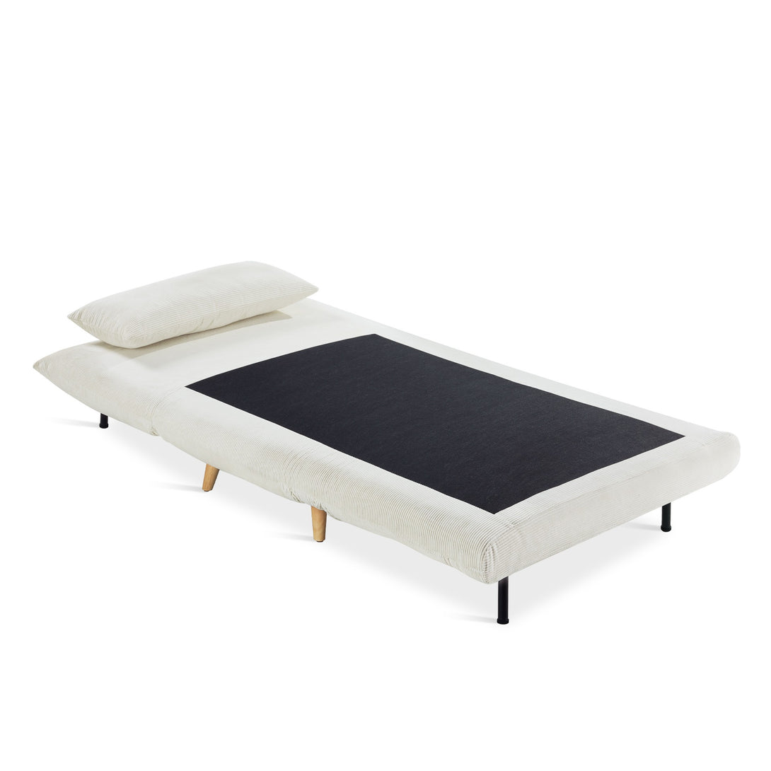 Hastings 1 Seater Fold-Out Sofa Bed - Beige