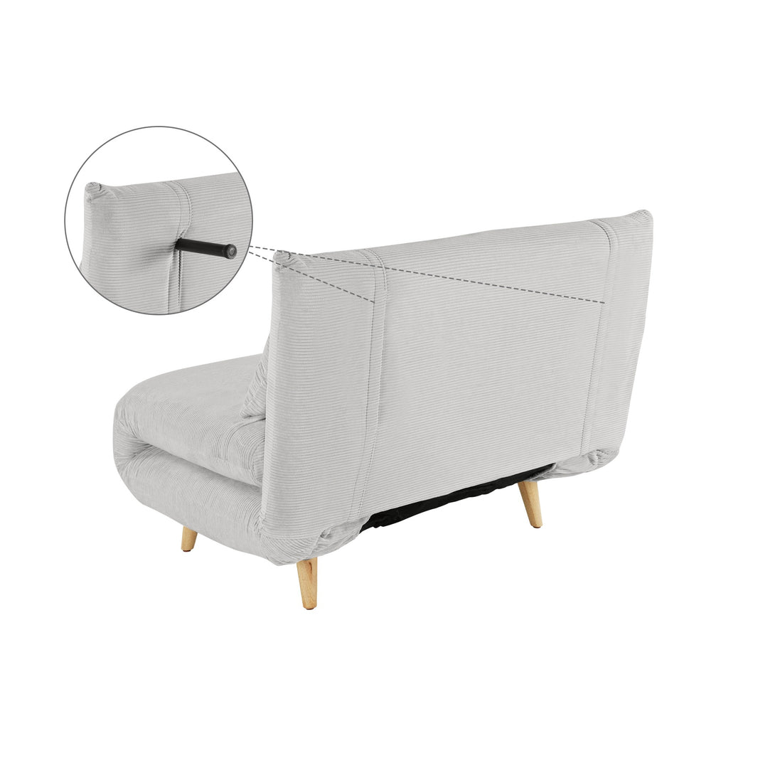 Hastings 1 Seater Fold-Out Sofa Bed - Grey