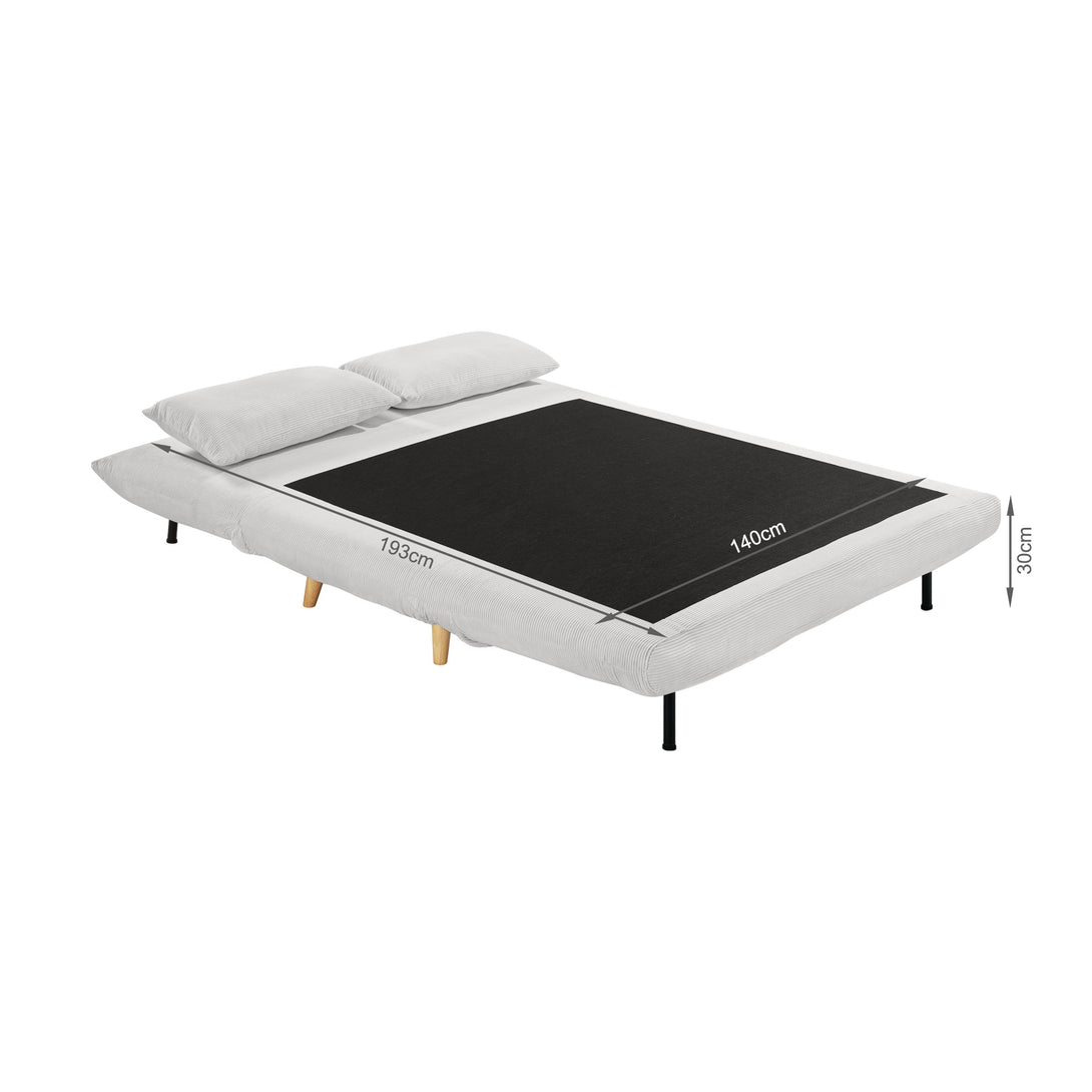 Hastings 2 Seater Fold-Out Sofa Bed - Grey