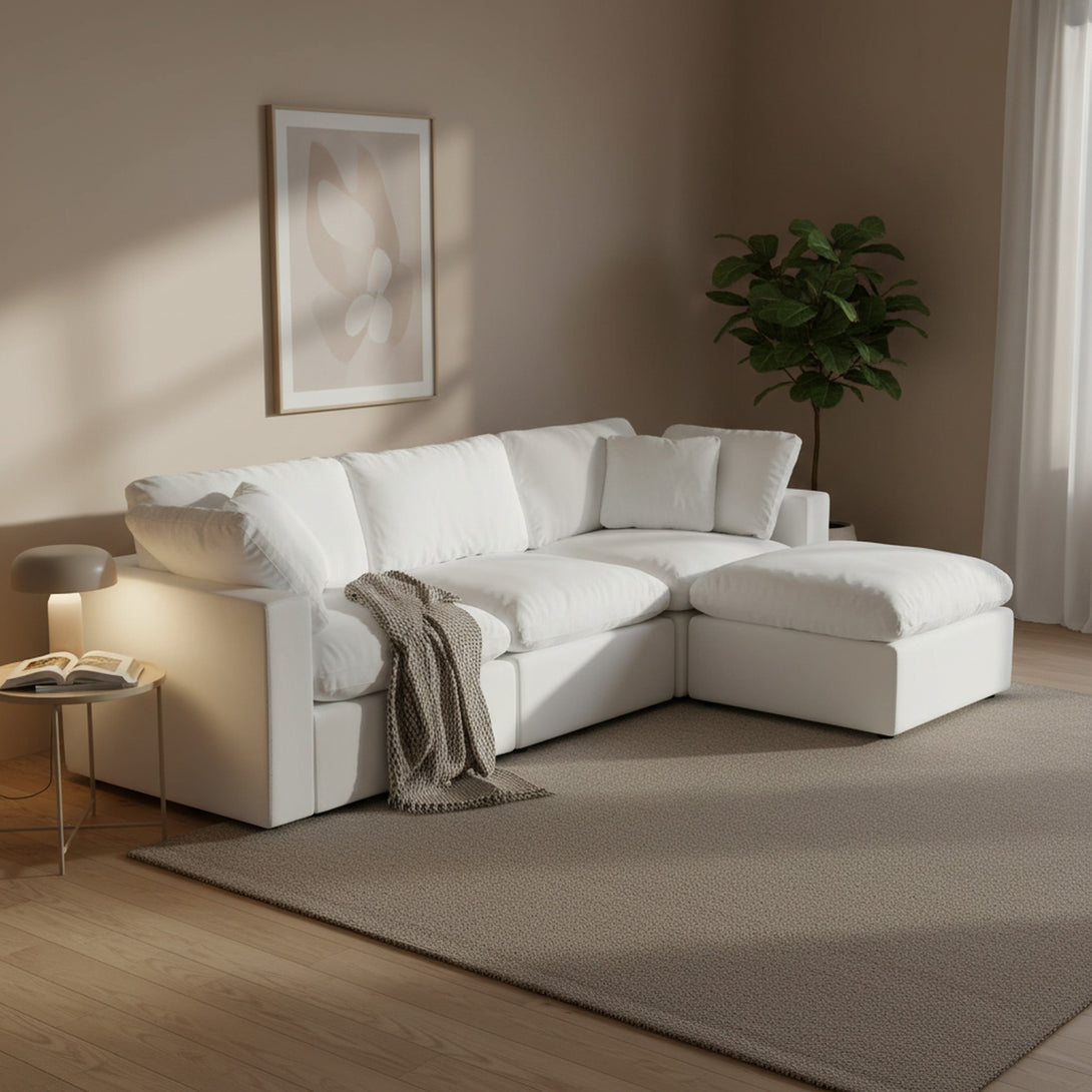 Bishopston Duck Feather Filled Modular Sofa - White