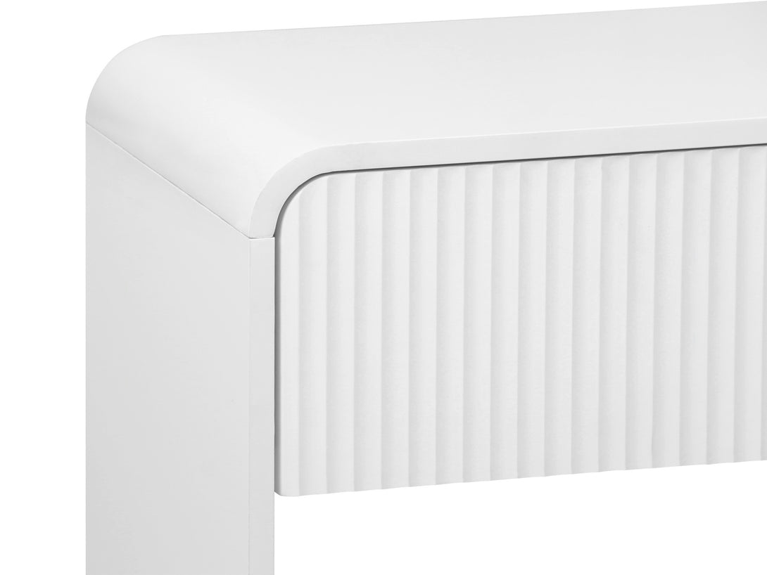 Console Table With 2 Drawers - White