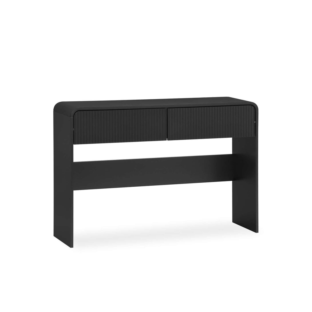 Console Table With 2 Drawers - Black