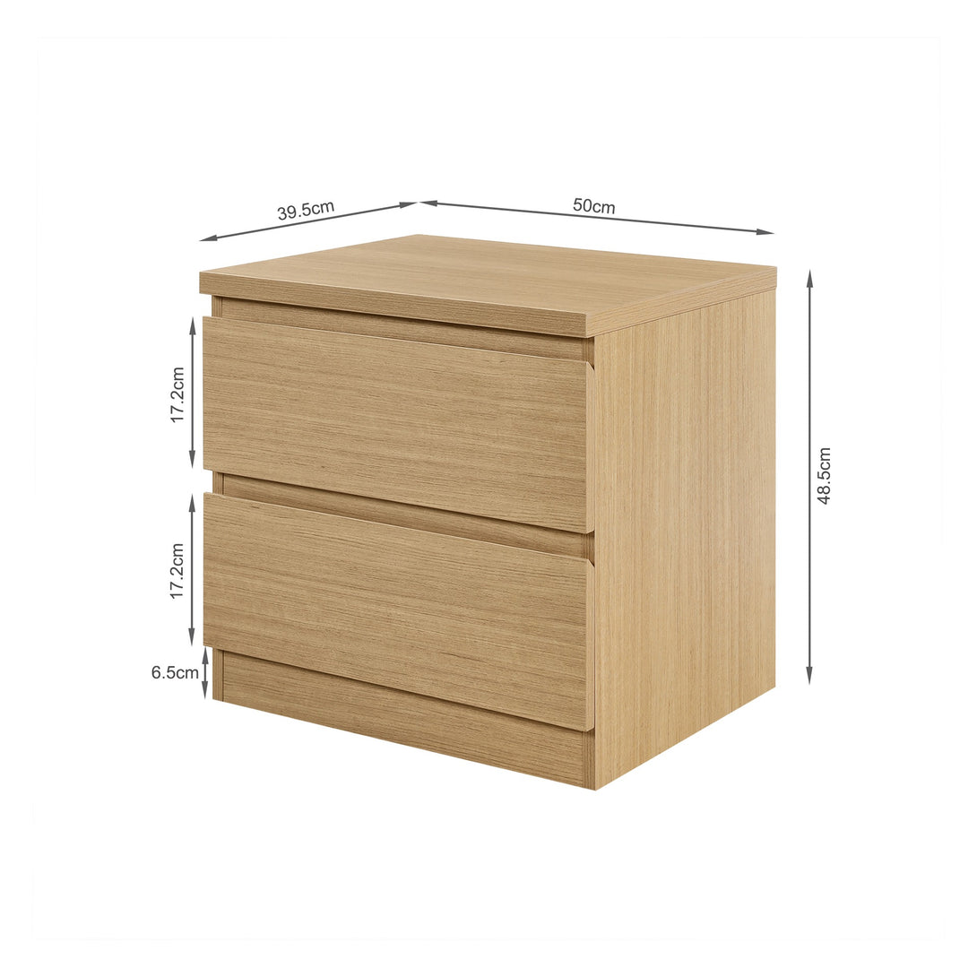 TONGASS Bedside Table - OAK