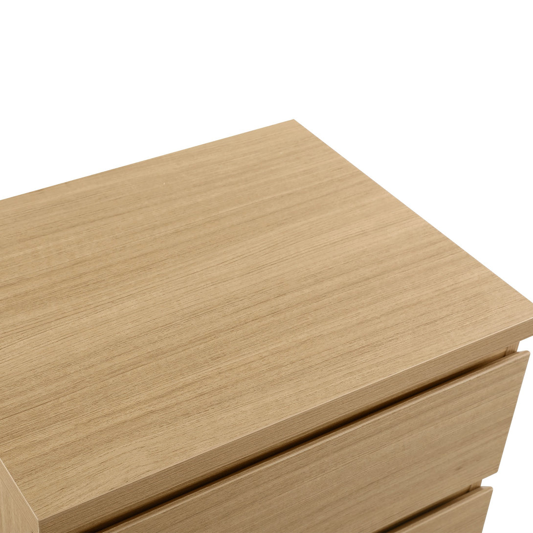 TONGASS Bedside Table with 3 Drawers - OAK