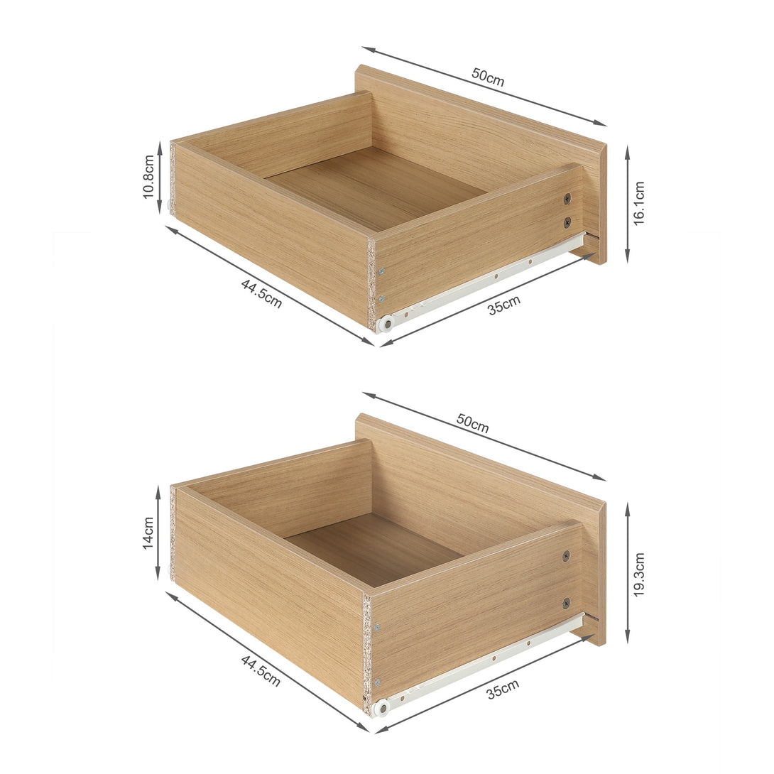 TONGASS Bedside Table with 3 Drawers - OAK