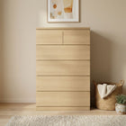 Tongass 6 Drawer Tallboy - Oak