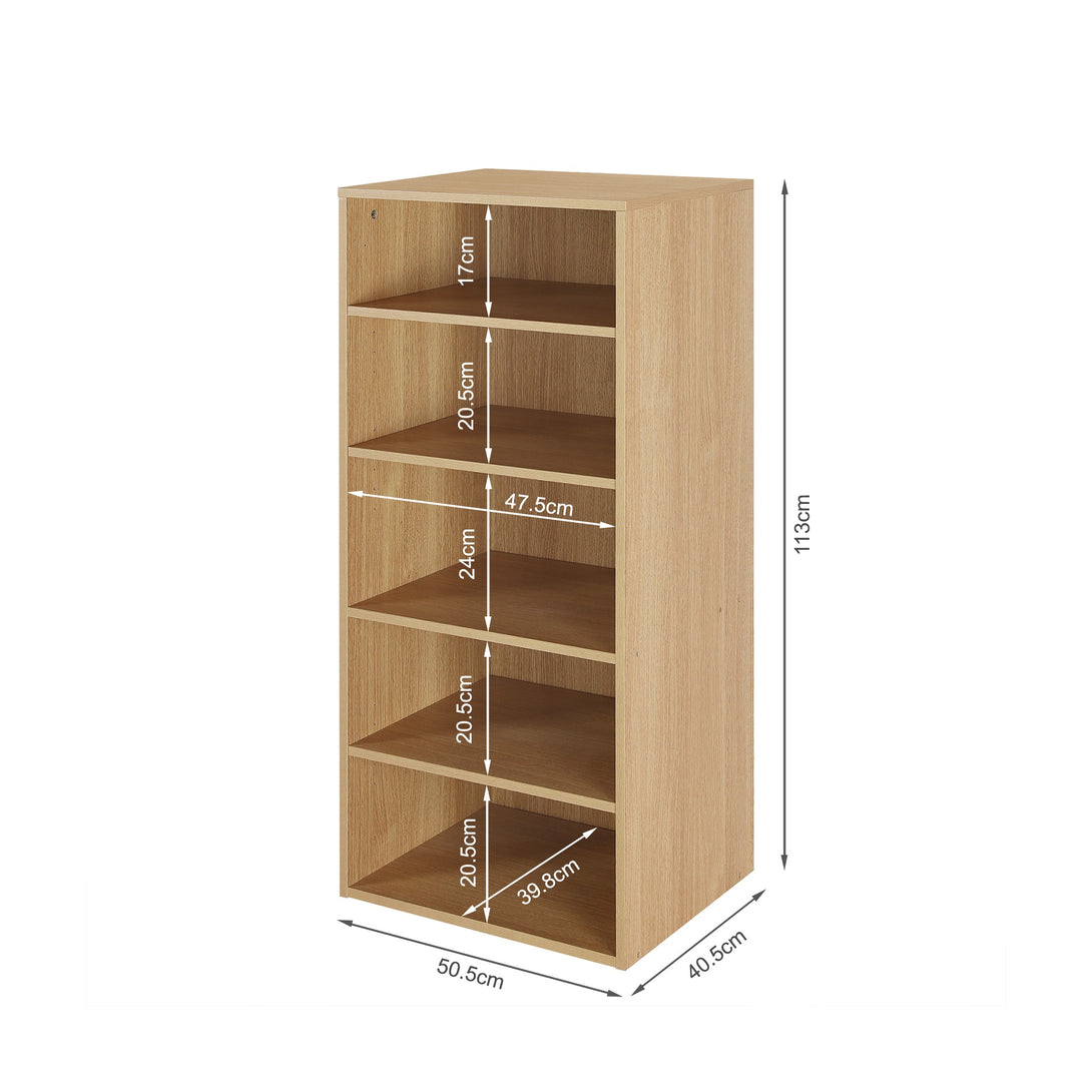 PAYETTE 5 Shelf Wardrobe - OAK