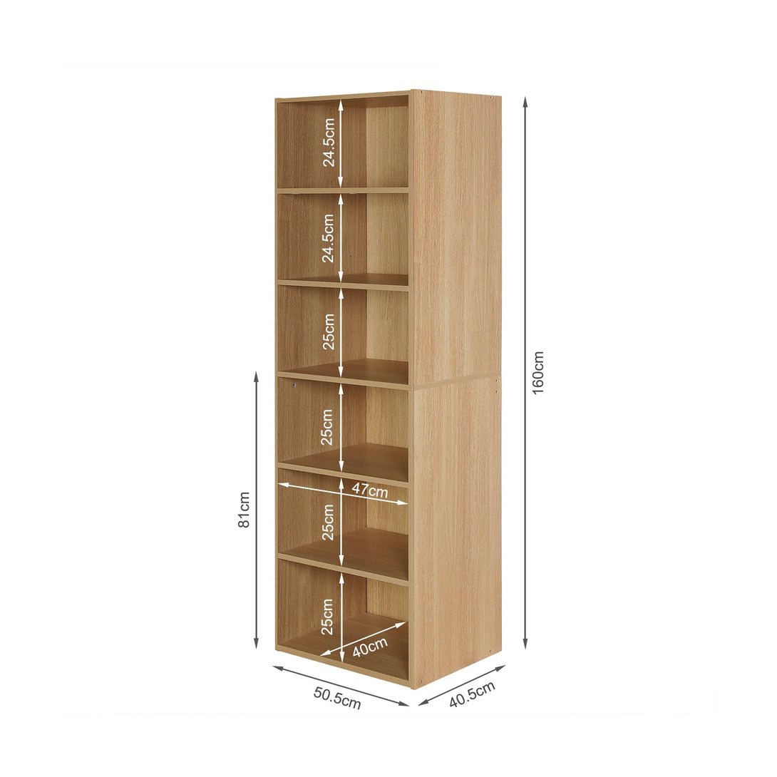 PAYETTE 6 Shelf Wardrobe - OAK 