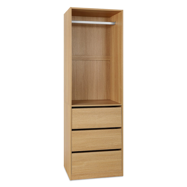 PAYETTE 3 Drawer Wardrobe - OAK