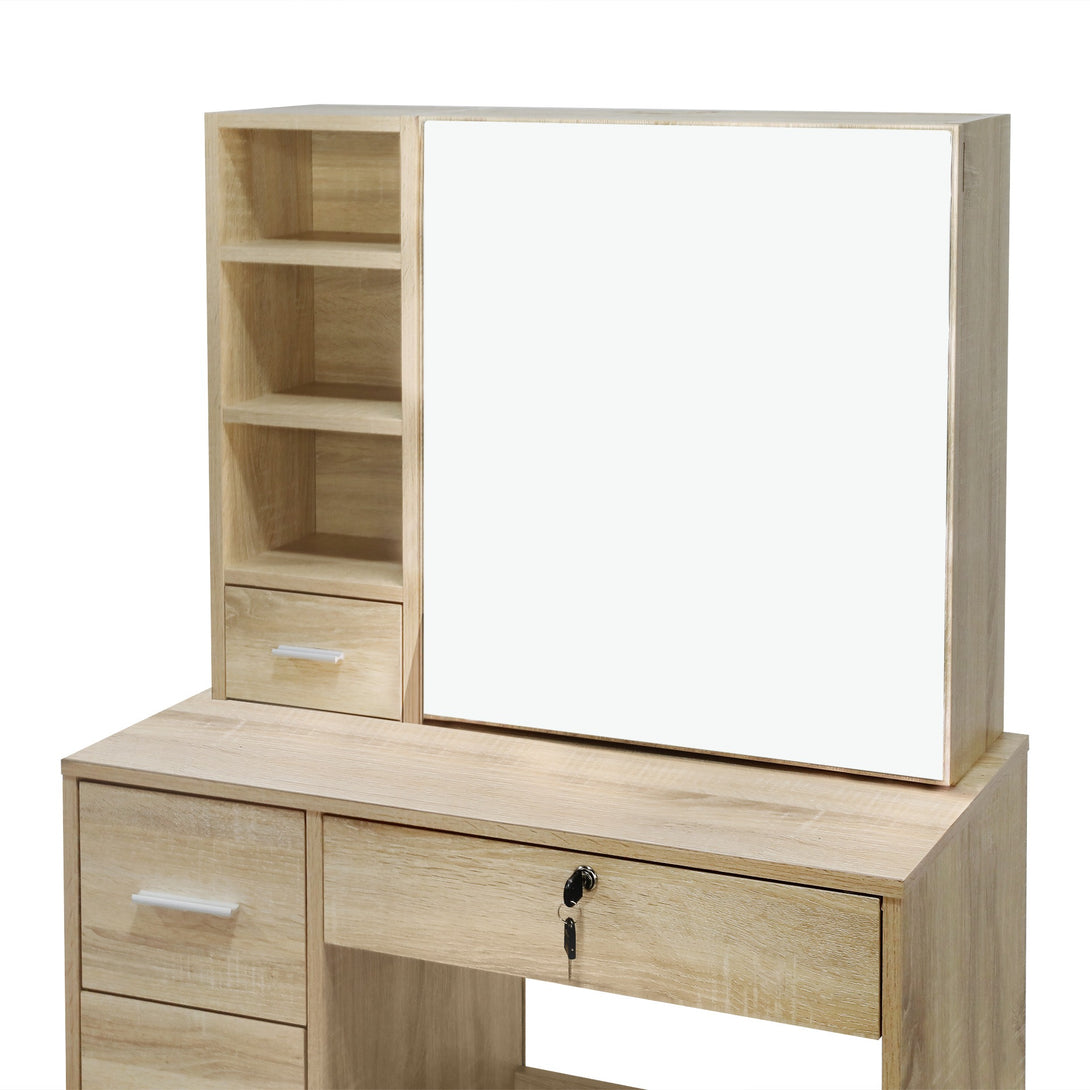CYCLAMEN Dressing Table with Drawers Set - Oak