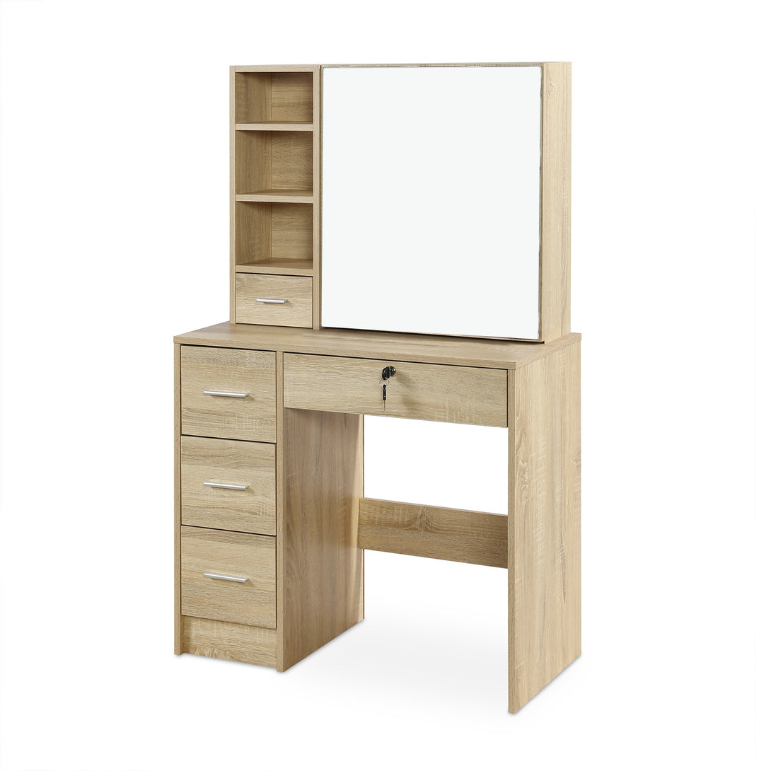 CYCLAMEN Dressing Table with Drawers Set - Oak