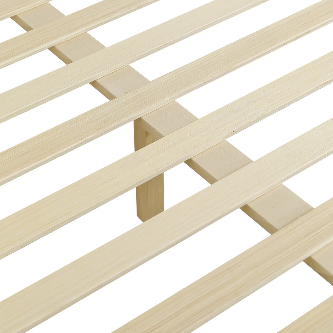 Creise Double Wooden Bed Frame - Light Oak