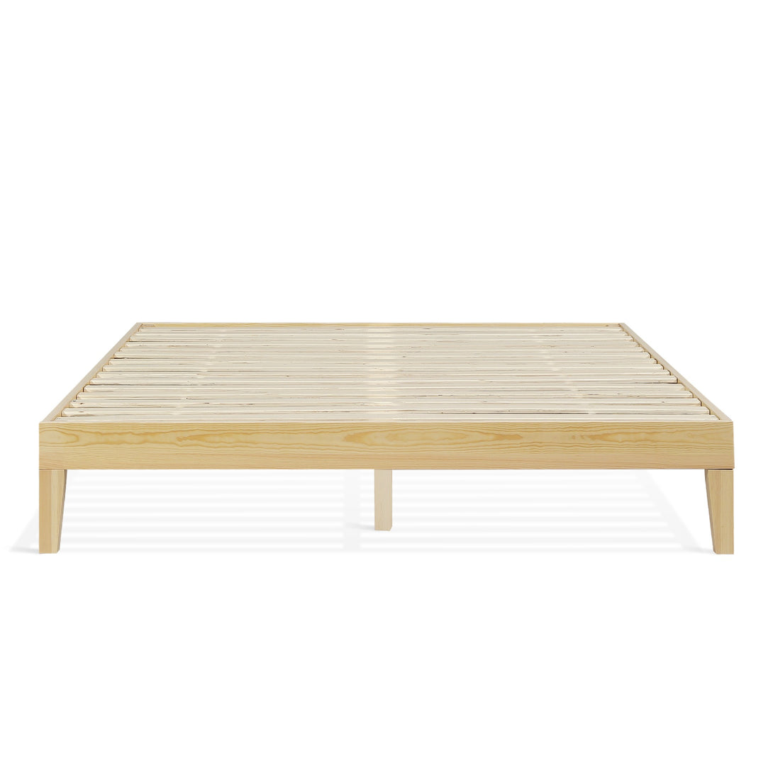 Creise Queen Wooden Bed Frame - Light Oak