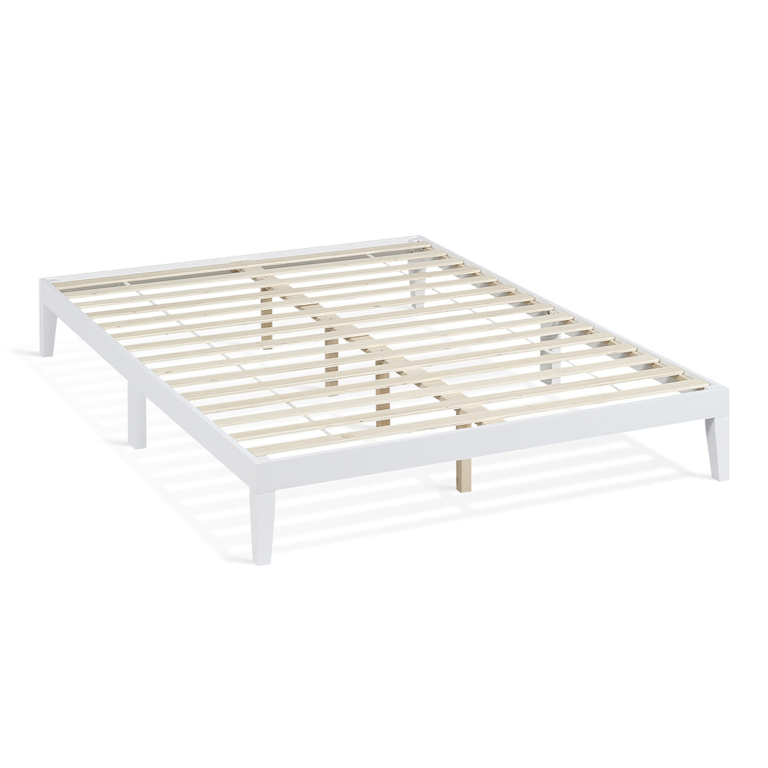 Conival Queen Wooden Bed Frame - White