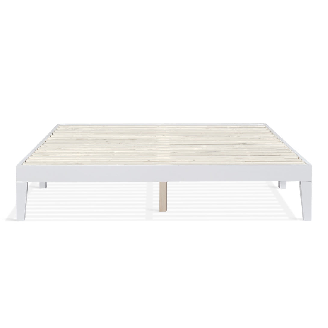 Conival Queen Wooden Bed Frame - White