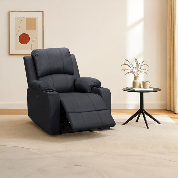 Marton Electric Recliner Chair - Black