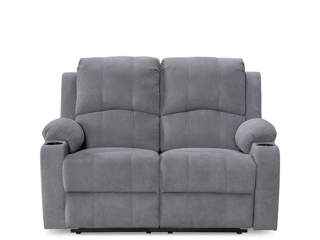 Henley Fabric Electric 2 Seater Recliner Sofa - Grey (0.701m³ - 66kg)