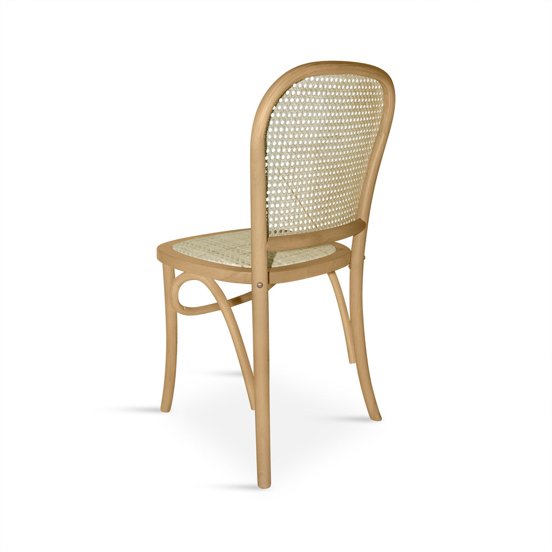 Christopher Beech Wood and Rattan Dining Chair – Set of 2 – Natural