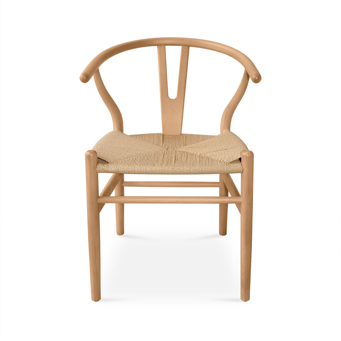 Nathan Wishbone Replica Dining Chair – Set of 2 – Natural