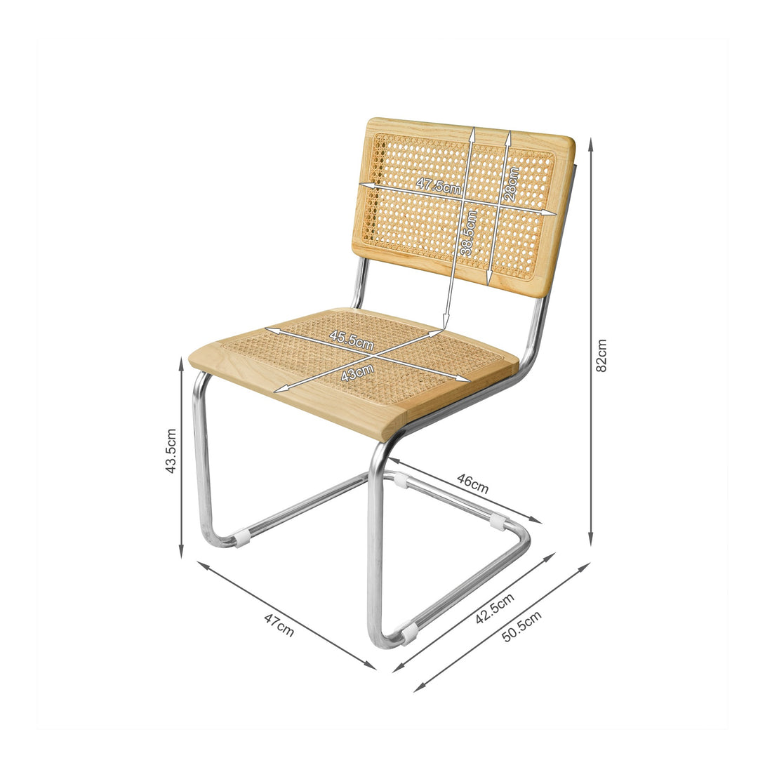 Andrew Cesca Replica Dining Chair – Set of 2 – Light Wood