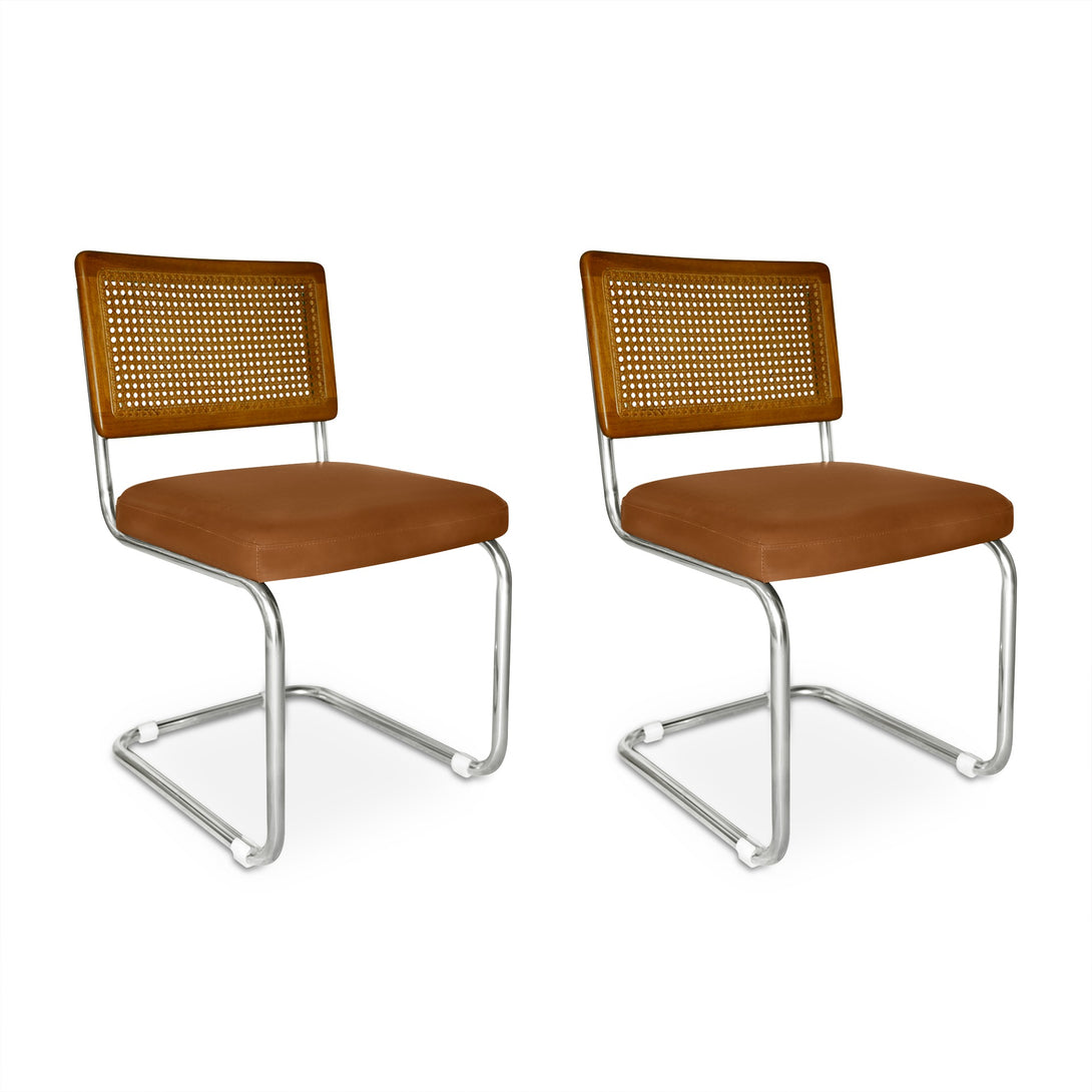 Adrian Cesca Replica Dining Chair – Set of 2 – Orange